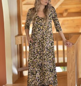 Salaam Brushstrokes Printed Metta Dress