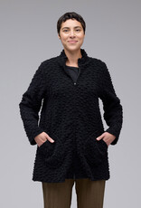 Cut Loose Boiled Wool Dot Swing Jacket