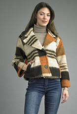 Tempo Paris Autumn Plaid Short Jacket