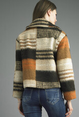 Tempo Paris Autumn Plaid Short Jacket