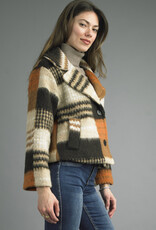 Tempo Paris Autumn Plaid Short Jacket