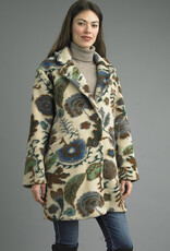 Tempo Paris Floral Boucle Coat