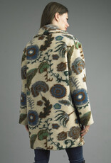 Tempo Paris Floral Boucle Coat