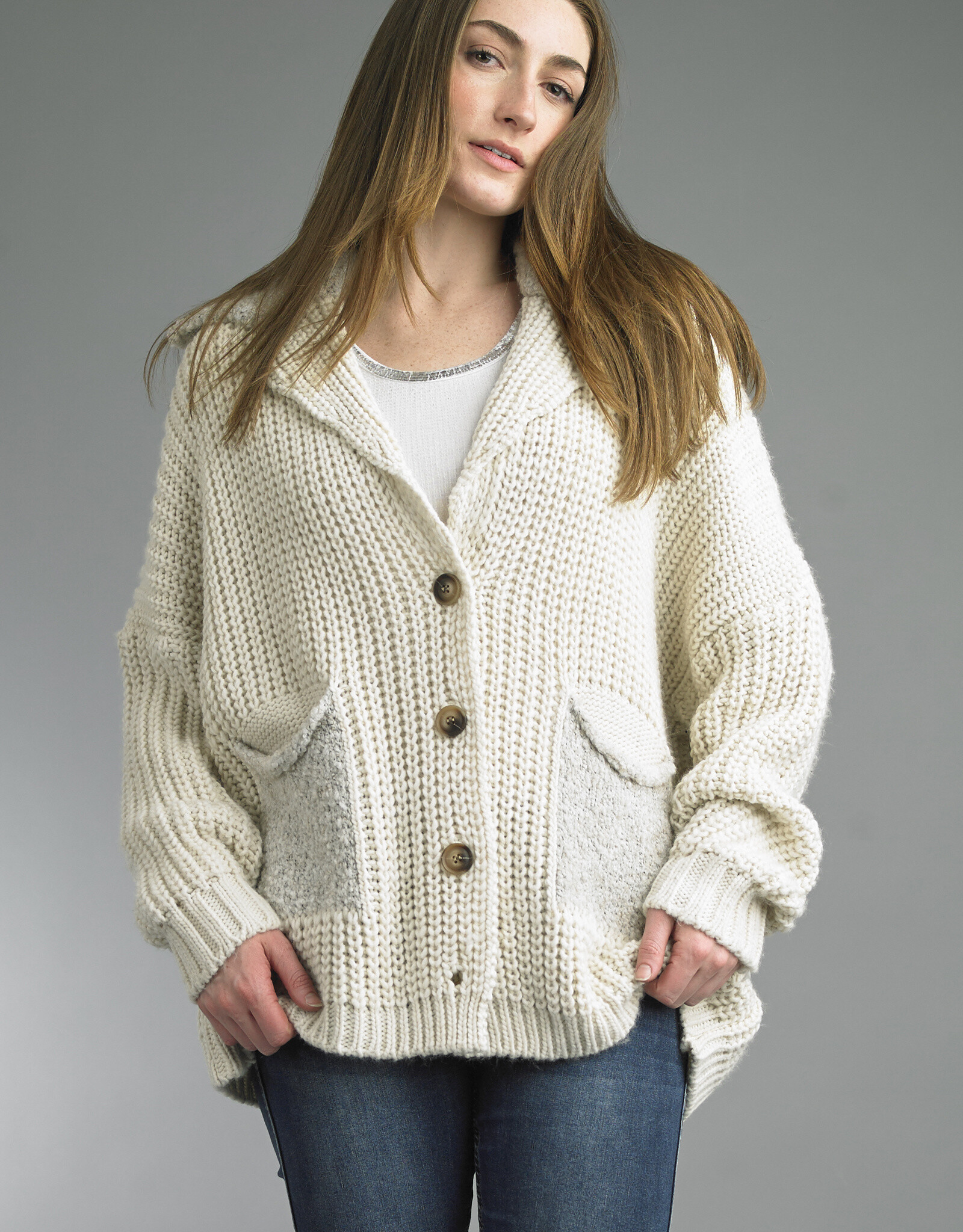 Tempo Paris Textured Hygge Cardigan