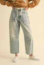 Miou Muse Denim Barrel Pant Miou Muse Denim Barrel Pant