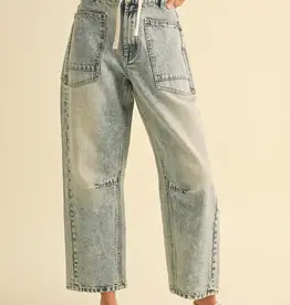 Miou Muse Denim Barrel Pant