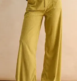 Miou Muse Lemongrass Corduroy Wide Leg Pant Miou Muse Lemongrass Corduroy Wide Leg Pant