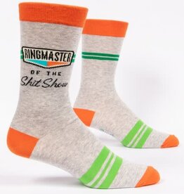 Blue Q Men's Funny Crew Socks