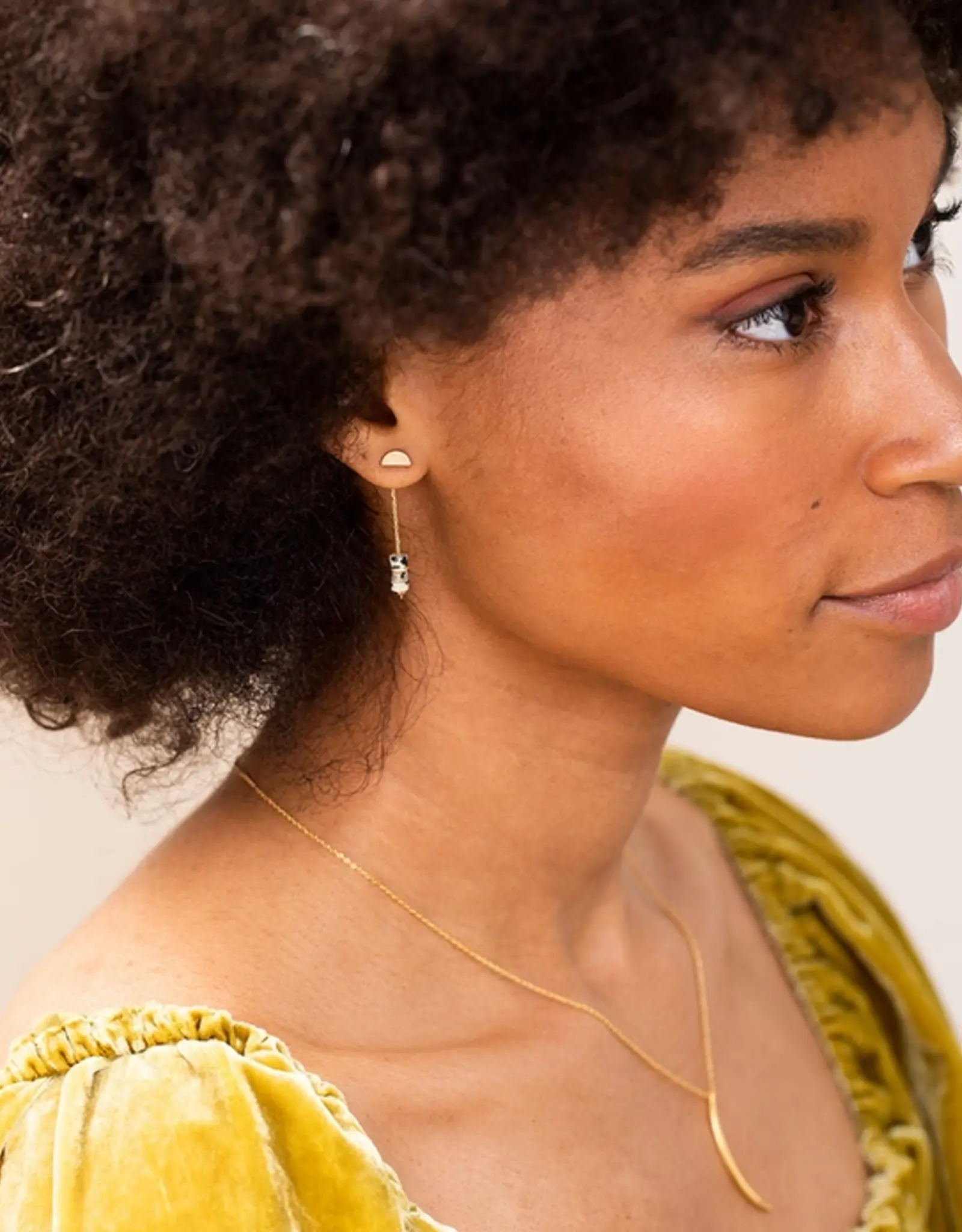 Scout Stone Meteor Thread Earring