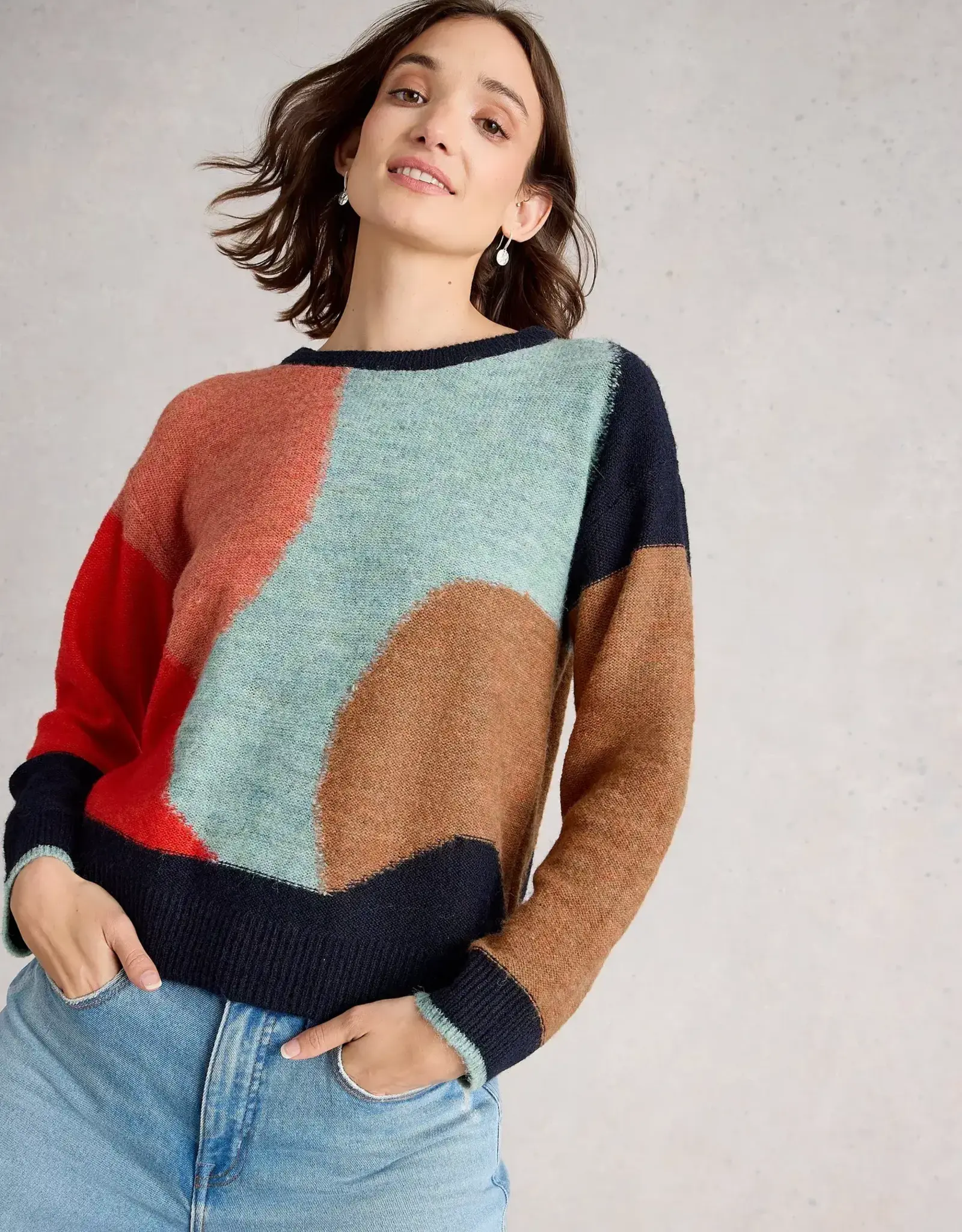 White Stuff Freya Abstract Sweater