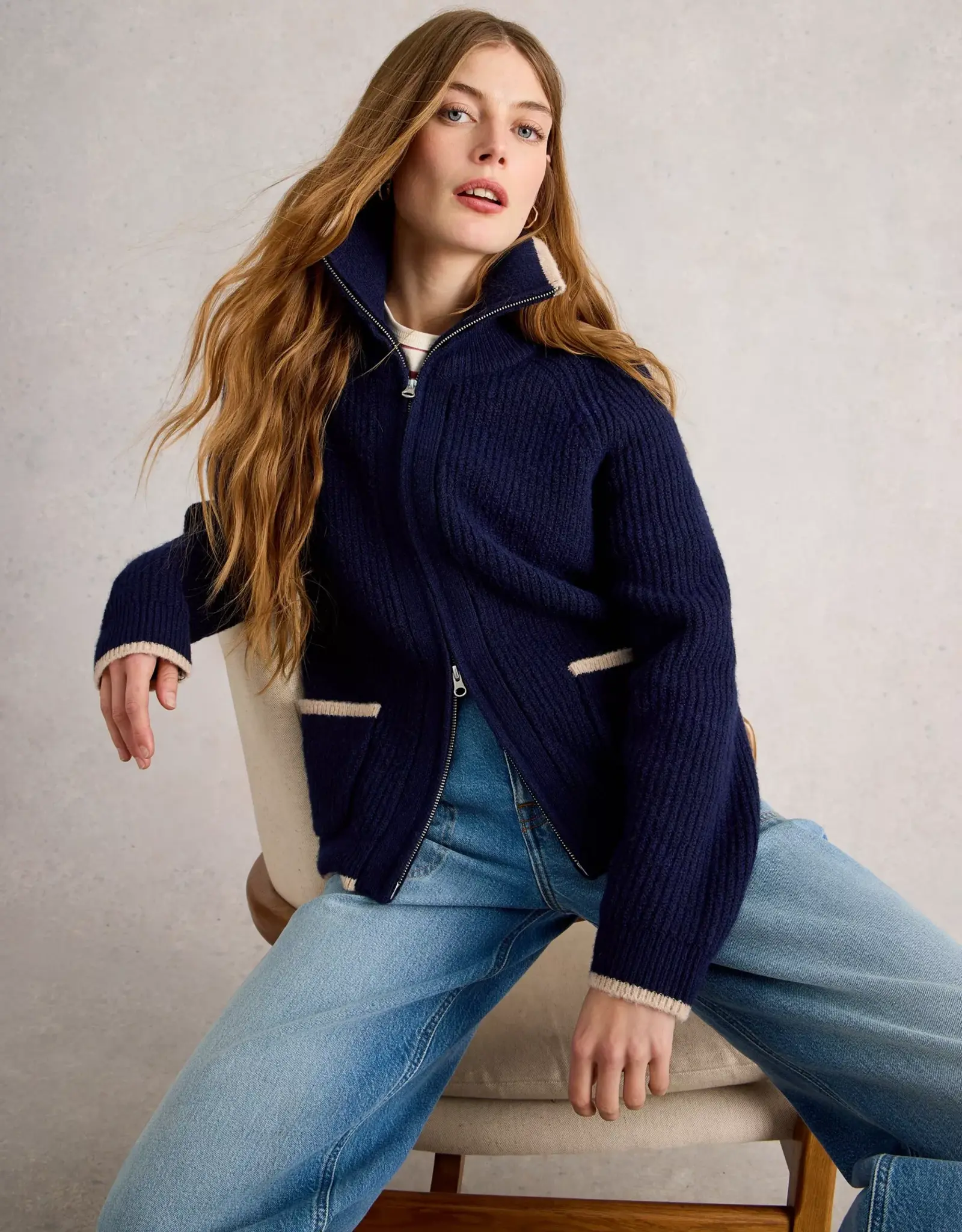 White Stuff Betty Bomber Sweater