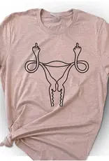 House Of Rodan Middle Finger Uterus T-Shirt