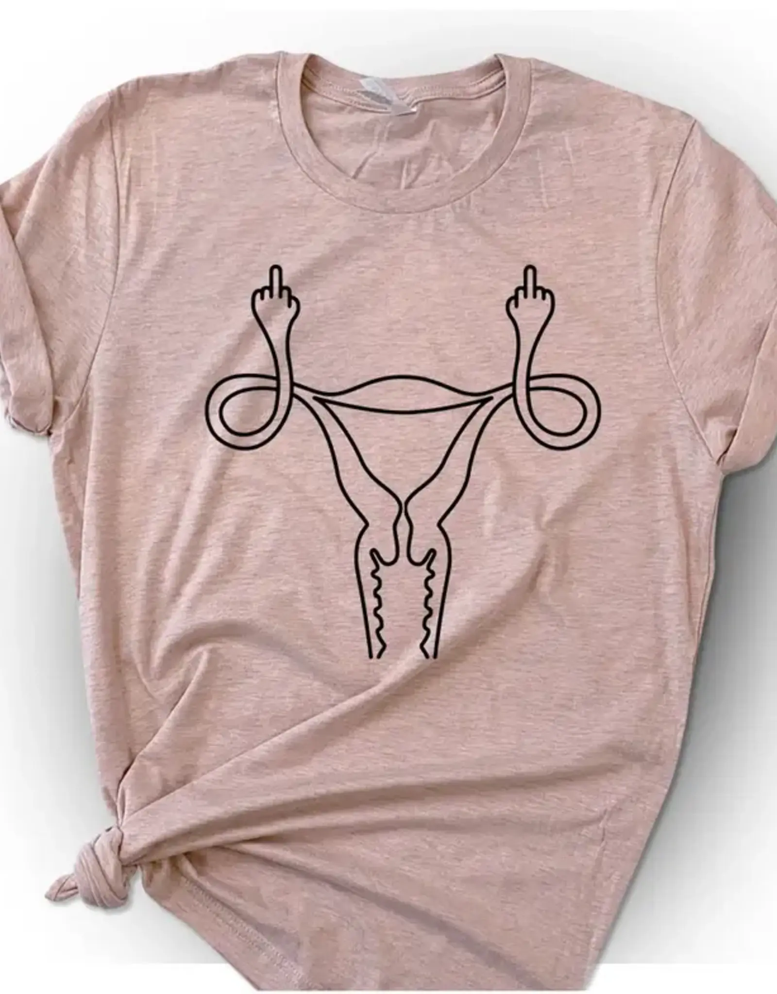 House Of Rodan Middle Finger Uterus T-Shirt