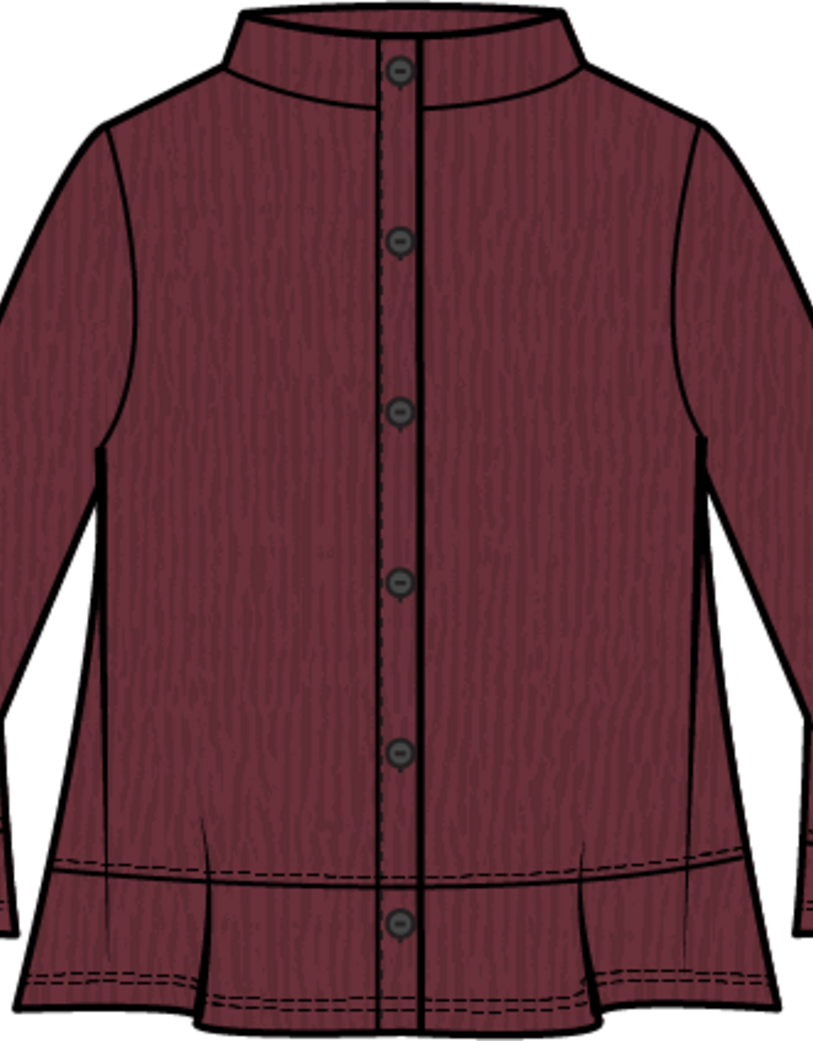 Habitat Crinkle Velvet Flounce Shirt