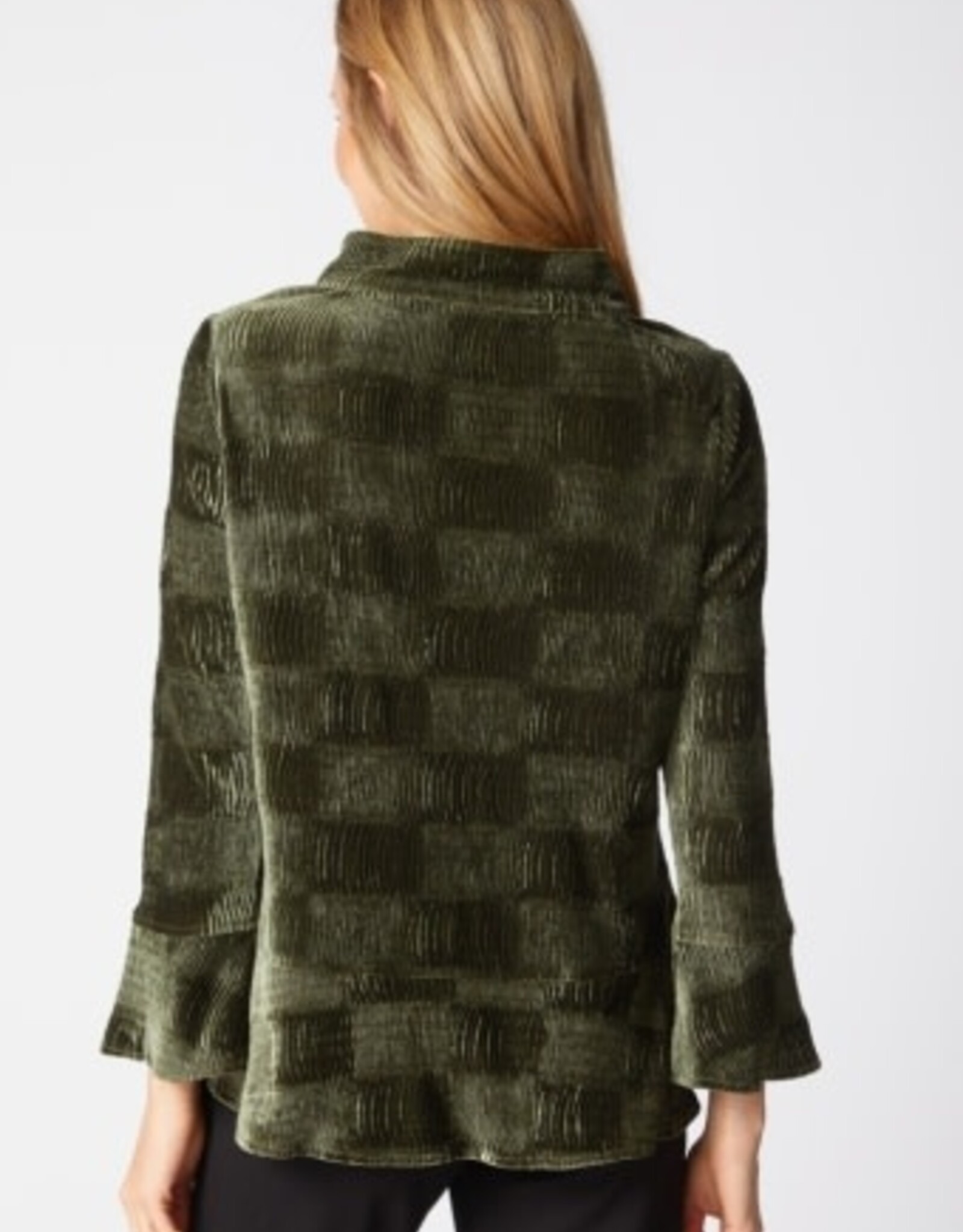 Habitat Crinkle Velvet Flounce Shirt