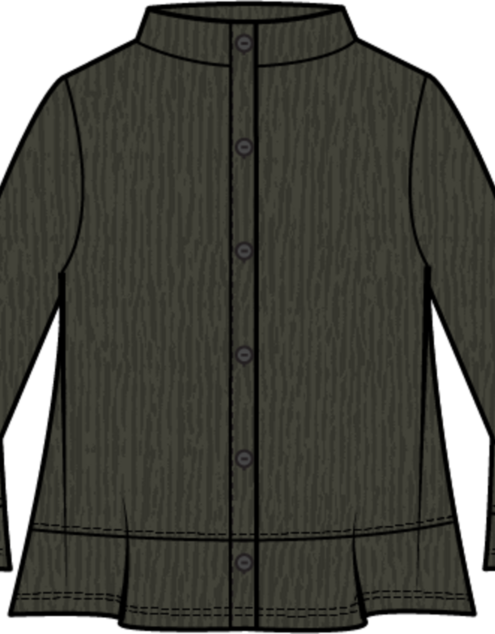 Habitat Crinkle Velvet Flounce Shirt