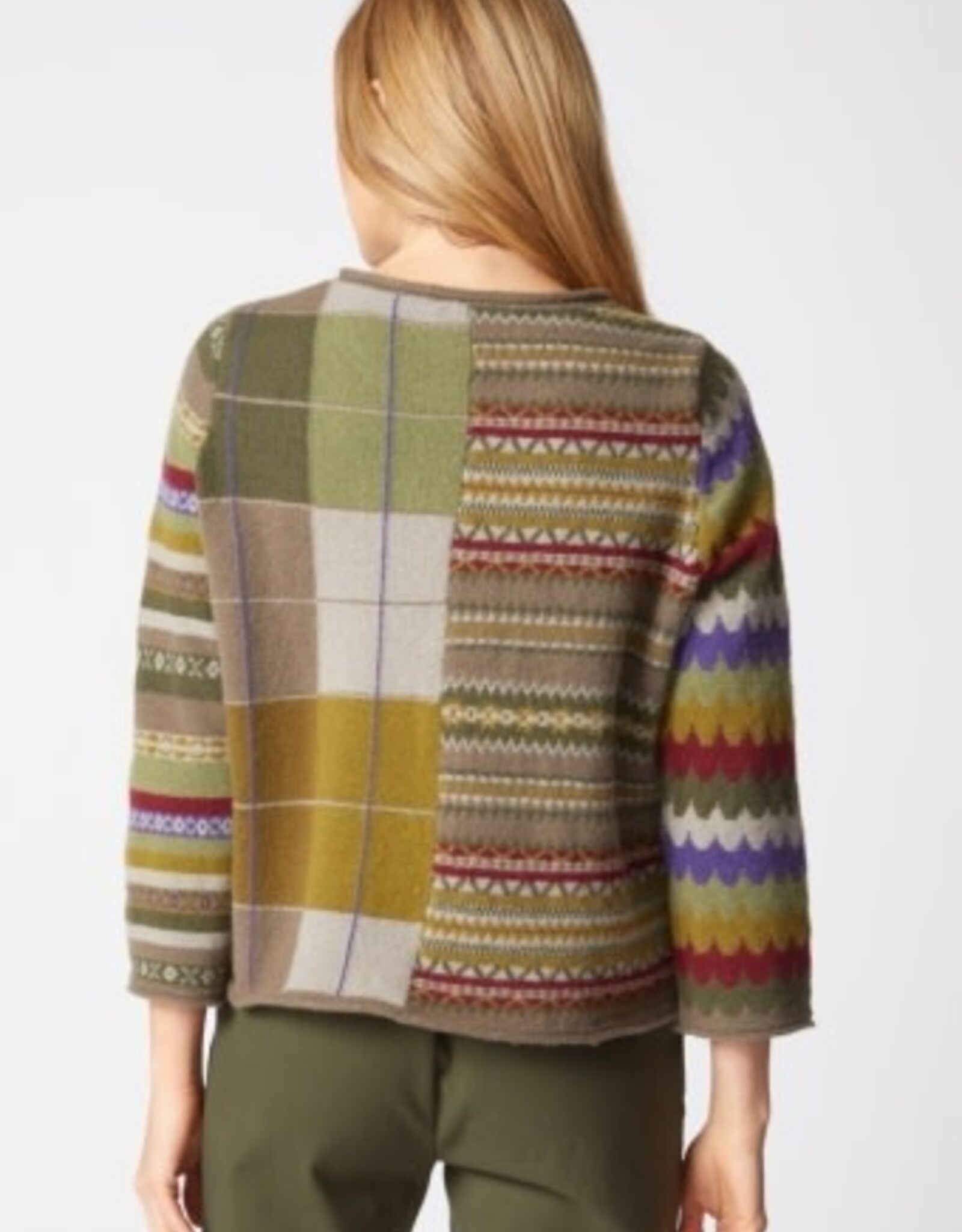 Habitat Mixed Pattern Pullover Sweater