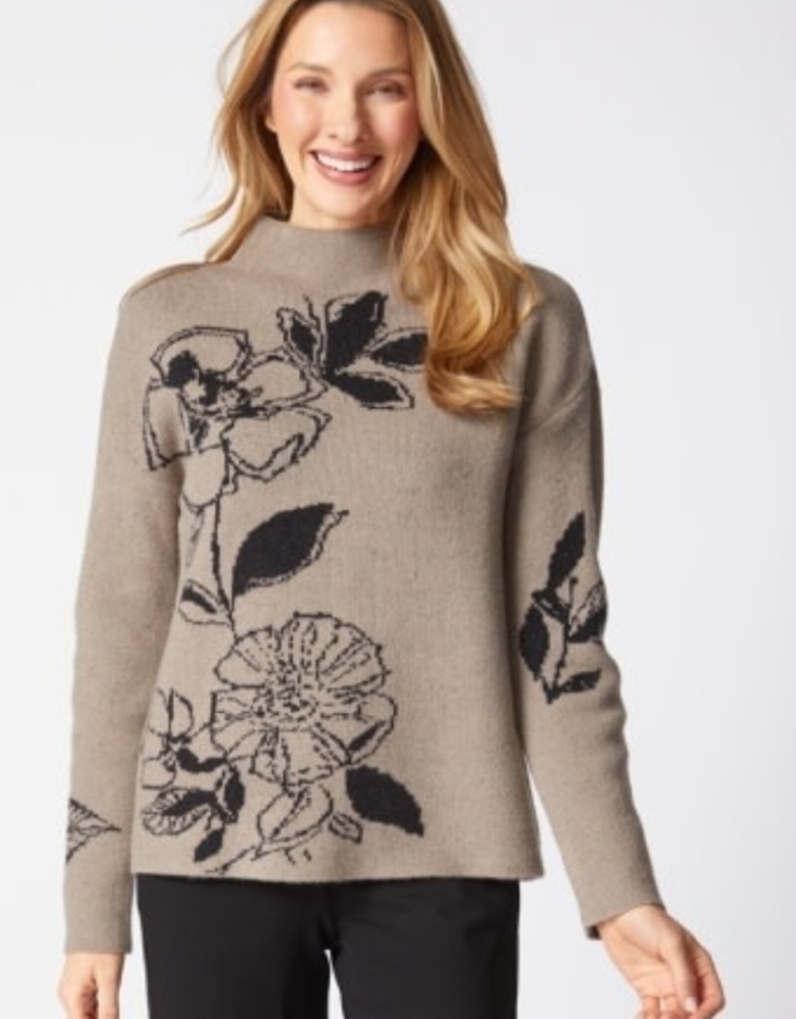 Habitat Floral Foliage Sweater