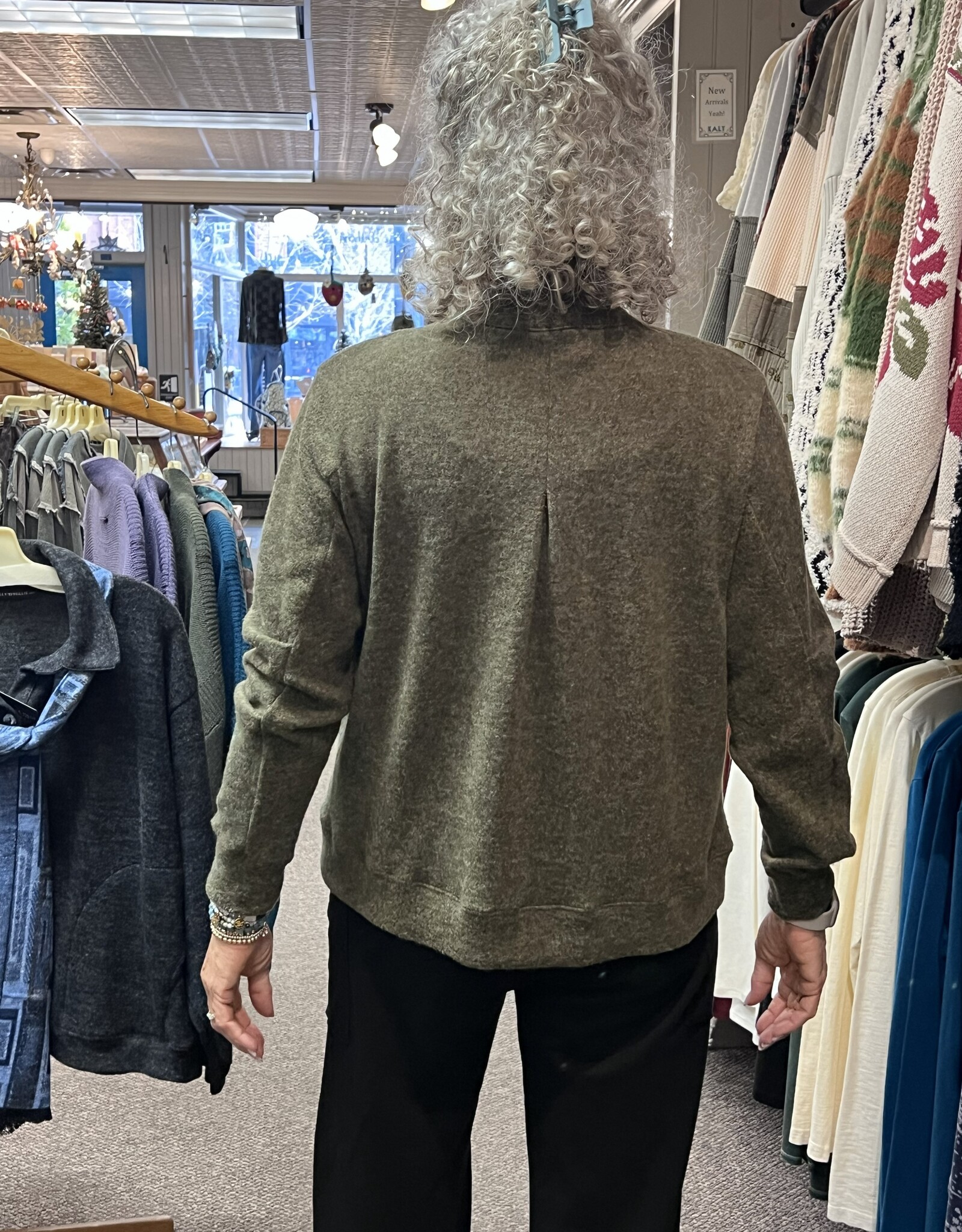 Nally & Millie Brushed Knit Mock Turtleneck