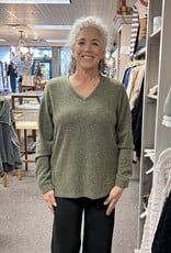 Nally & Millie Buttery Soft  V-neck Top