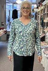 Nally & Millie Blooming Breeze Vneck Top