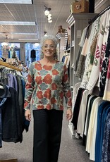 Nally & Millie Bold Floral Brushed Top