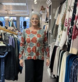 Nally & Millie Bold Floral Brushed Top
