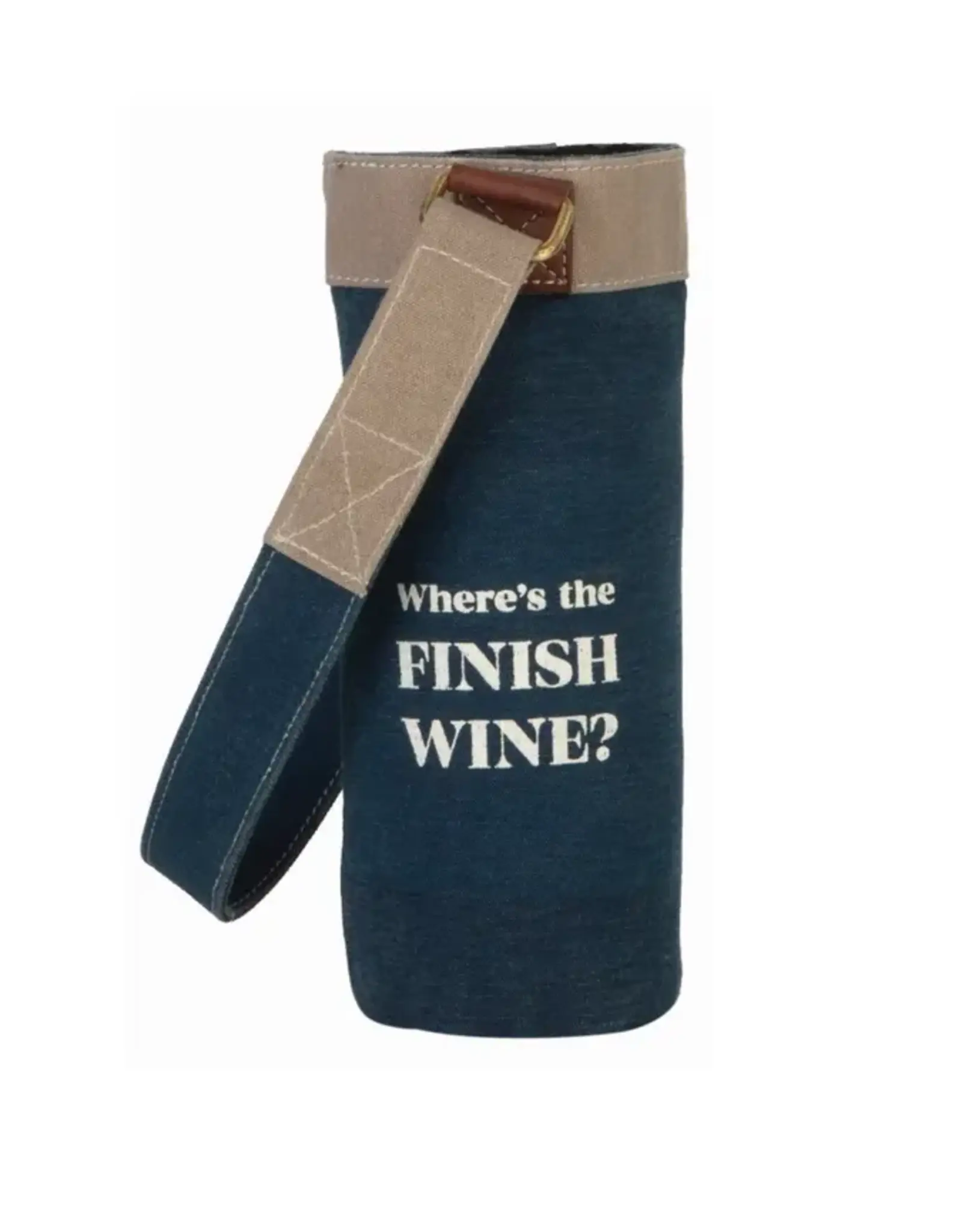 Funny Recycled Canvas Wine Bags