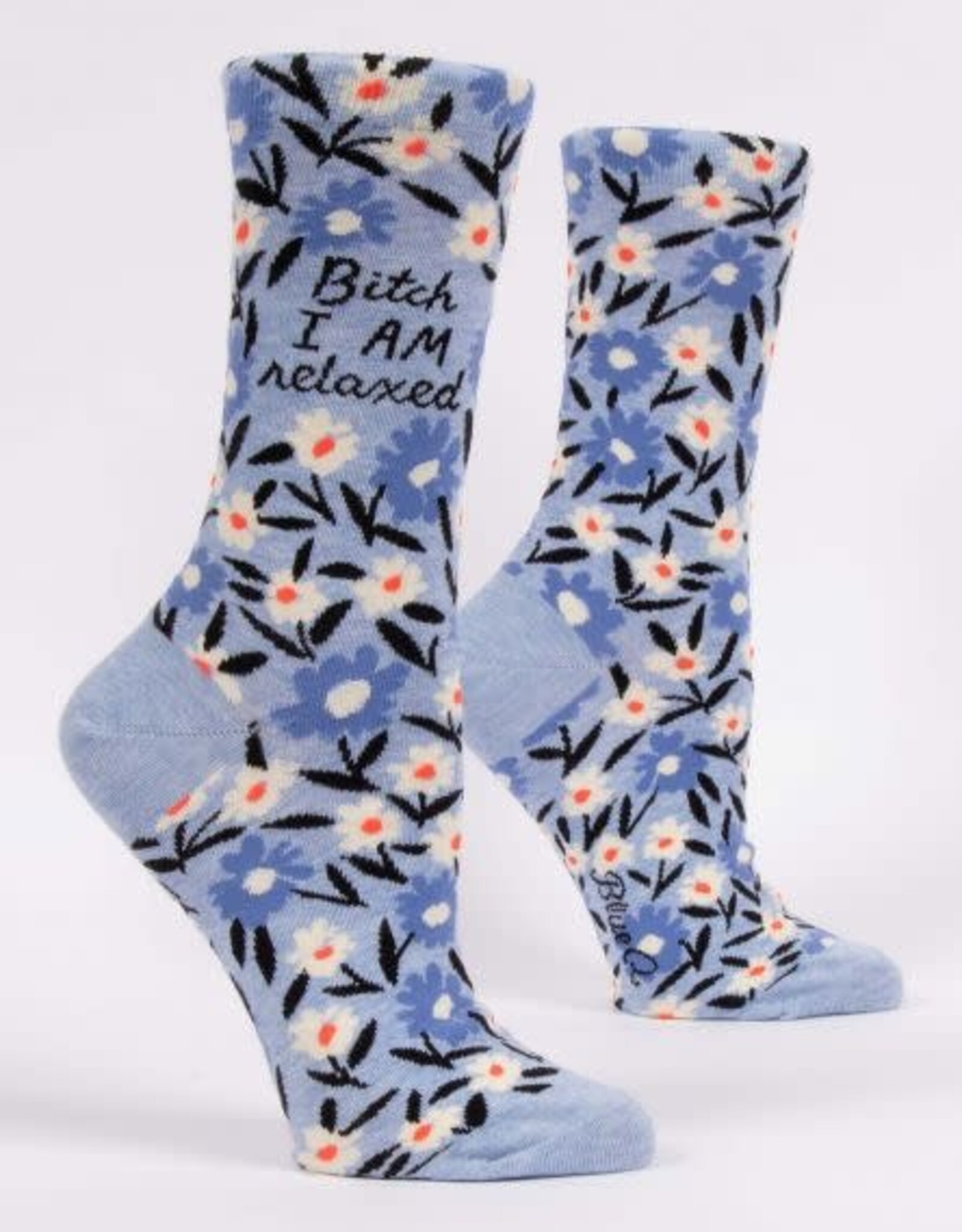 Blue Q Women's Funny Crew Socks