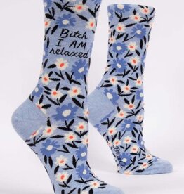 Blue Q Women's Funny Crew Socks