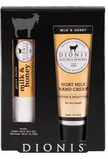 Dionis Goat Milk Skincare Goat Milk Lip Balm & Hand Cream Set