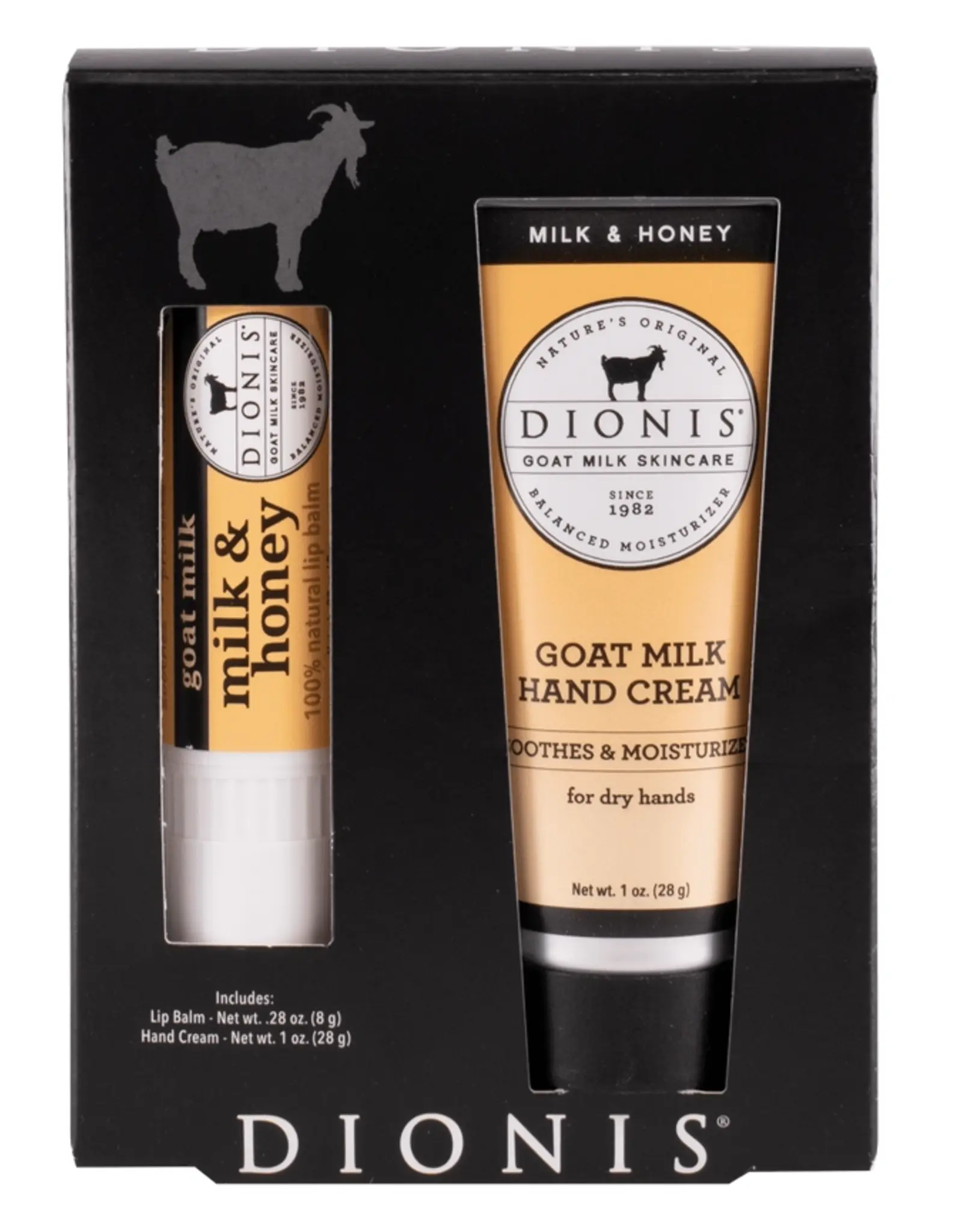 Dionis Goat Milk Skincare Goat Milk Lip Balm & Hand Cream Set