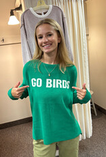 Town Pride Go Birds  V Neck Sweater