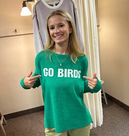 Town Pride Go Birds  V Neck Sweater