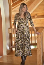 Salaam Brushstrokes Printed Metta Dress