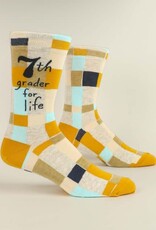 Blue Q Men's Funny Crew Socks