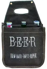 Clea Ray Canvas Bags Grey Canvas B.E.E.R Beer Carrier