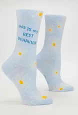Blue Q Women's Funny Crew Socks