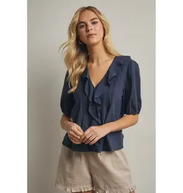Wishlist Ruffled Cotton Blouse