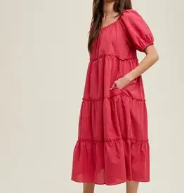 Wishlist Gingham Midi Dress