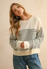 Miou Muse Nautical Stripe Sweater