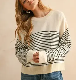 Miou Muse Nautical Stripe Sweater