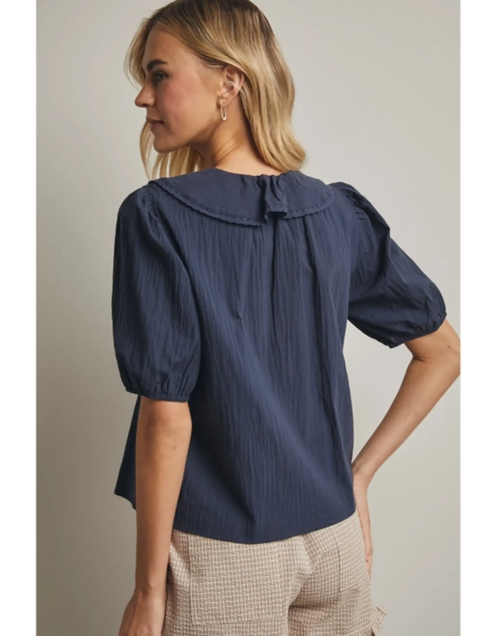 Wishlist Ruffled Cotton Blouse