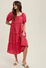 Wishlist Gingham Midi Dress