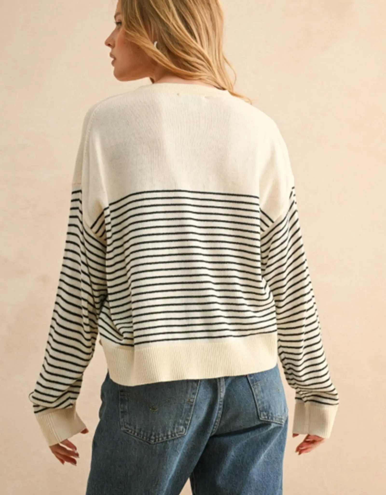 Miou Muse Nautical Stripe Sweater