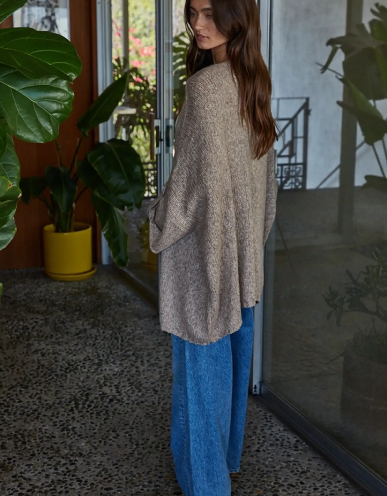 By Together Knit Open Front Cardigan