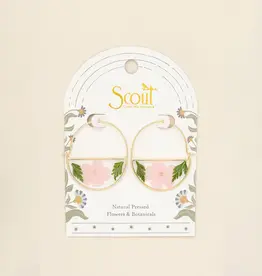 Scout Pressed Flower Hoop Earrings