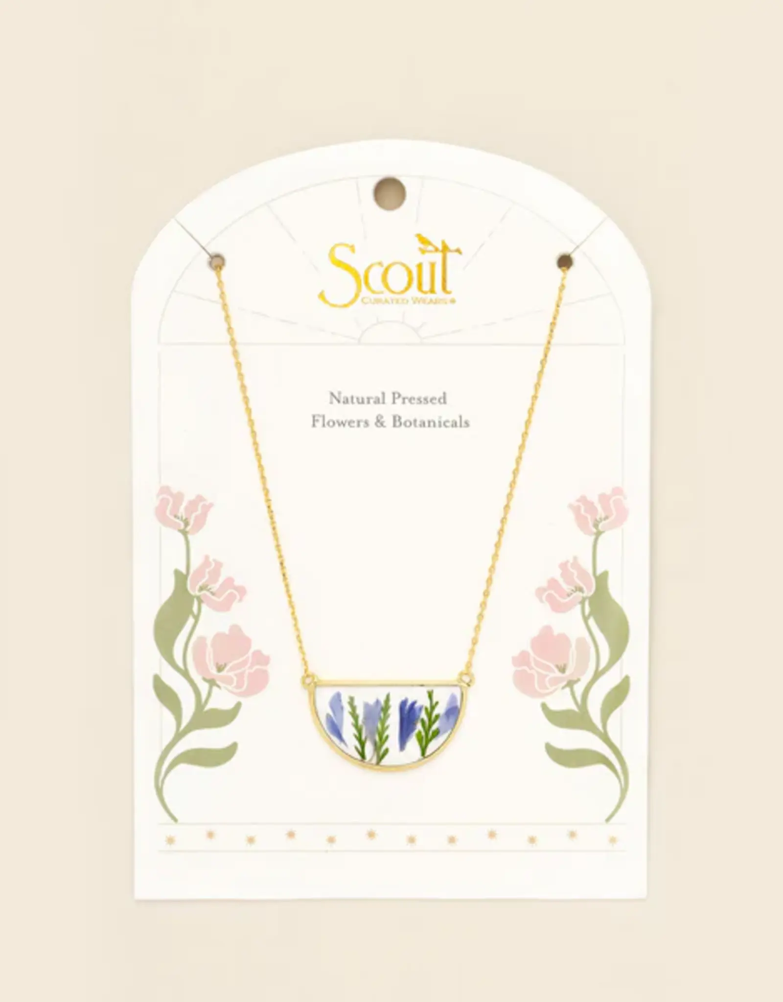 Scout  Pressed Flower Necklace