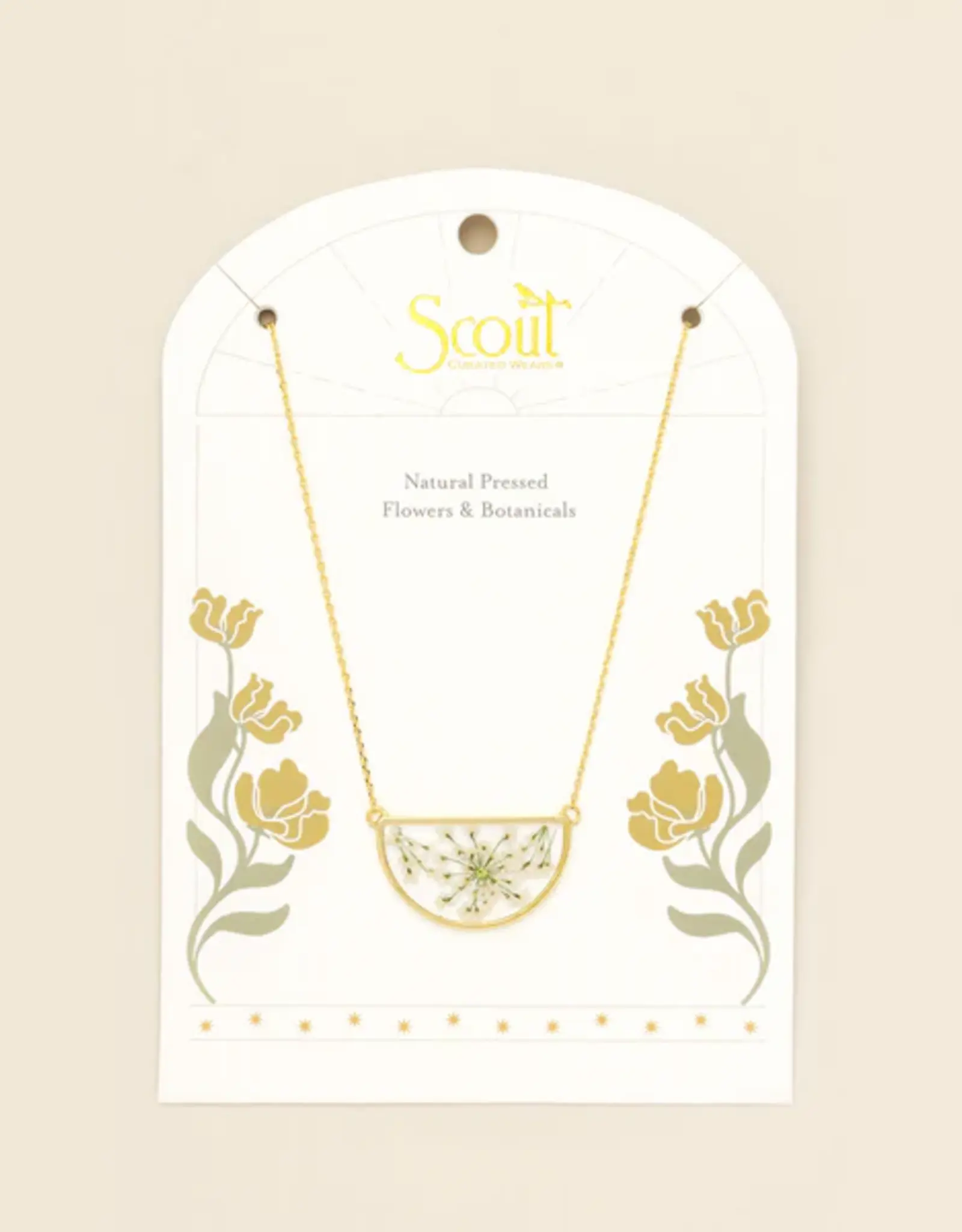 Scout  Pressed Flower Necklace