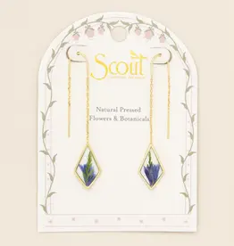 Scout Pressed Flower Threader Earrings